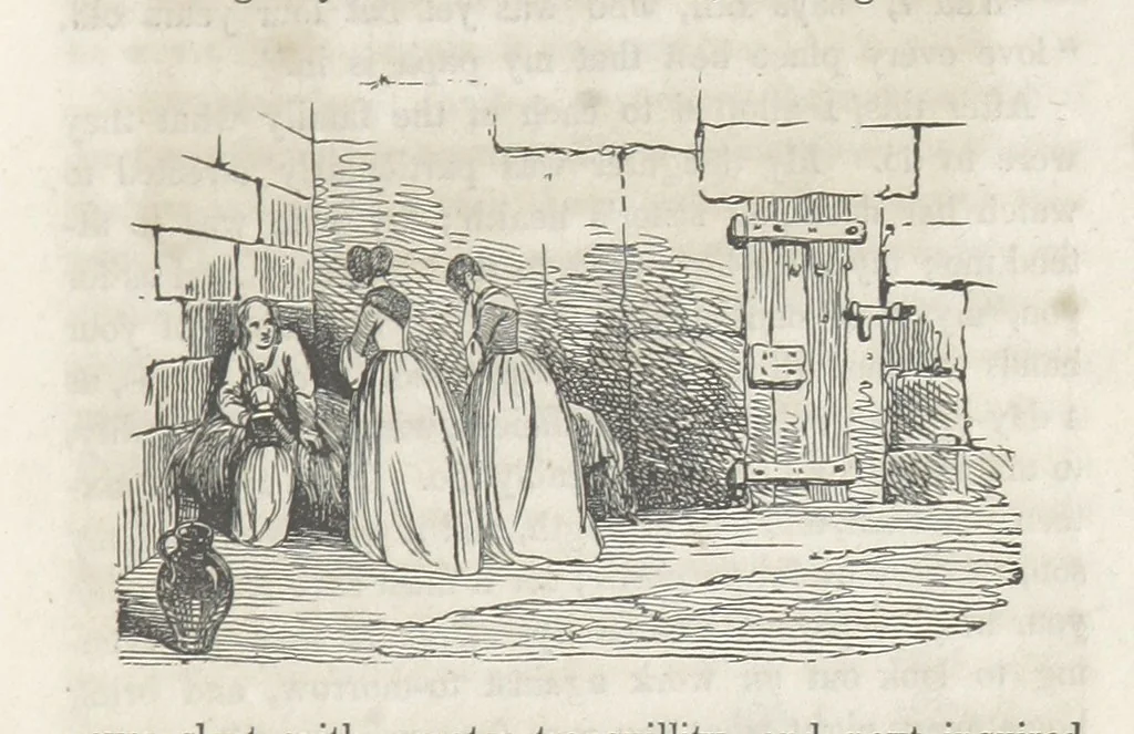 An illustration from The Vicar of Wakefield ... Illustrated with numerous engravings. With an account of the author's life and writings by J. Aikin, 1850, leaf 225