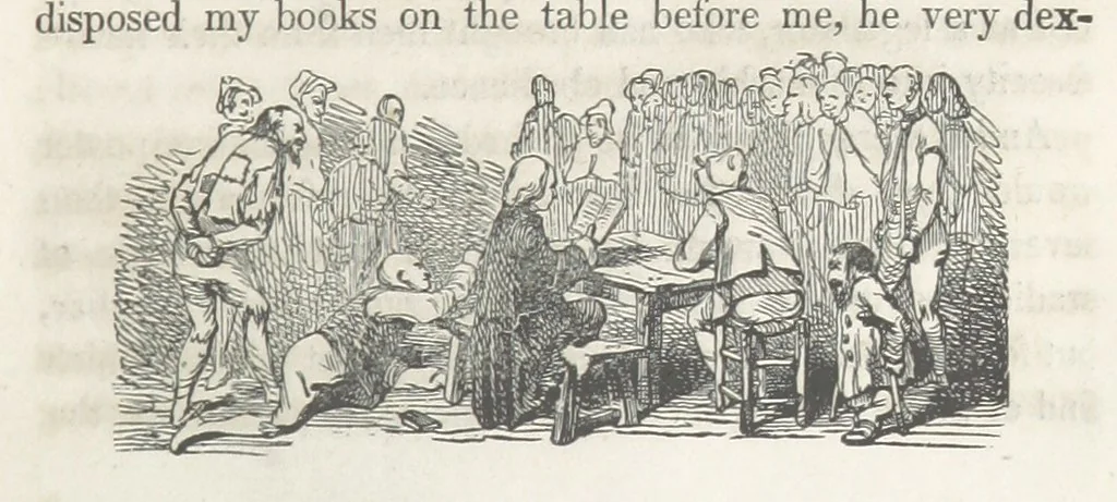 An illustration from The Vicar of Wakefield ... Illustrated with numerous engravings. With an account of the author's life and writings by J. Aikin, 1850, leaf 233