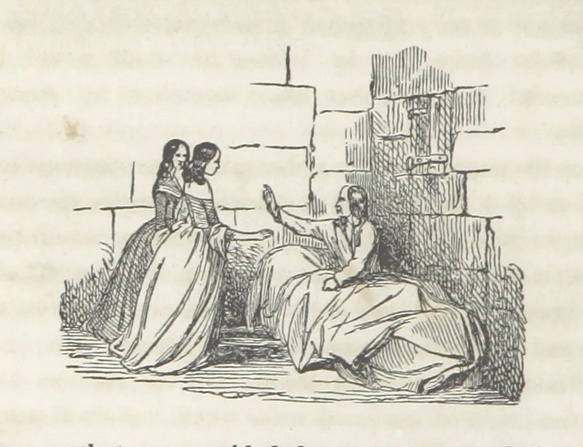 An illustration from The Vicar of Wakefield ... Illustrated with numerous engravings. With an account of the author's life and writings by J. Aikin, 1850, leaf 238