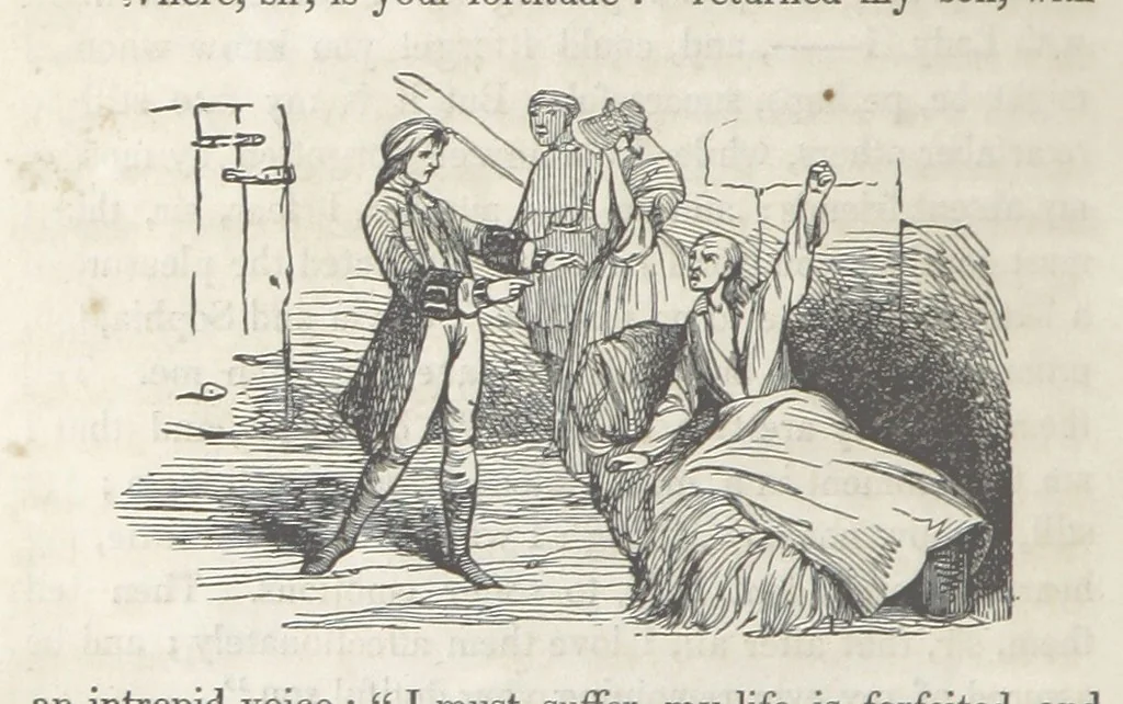 An illustration from The Vicar of Wakefield ... Illustrated with numerous engravings. With an account of the author's life and writings by J. Aikin, 1850, leaf 248