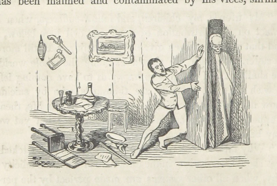 An illustration from The Vicar of Wakefield ... Illustrated with numerous engravings. With an account of the author's life and writings by J. Aikin, 1850, leaf 252