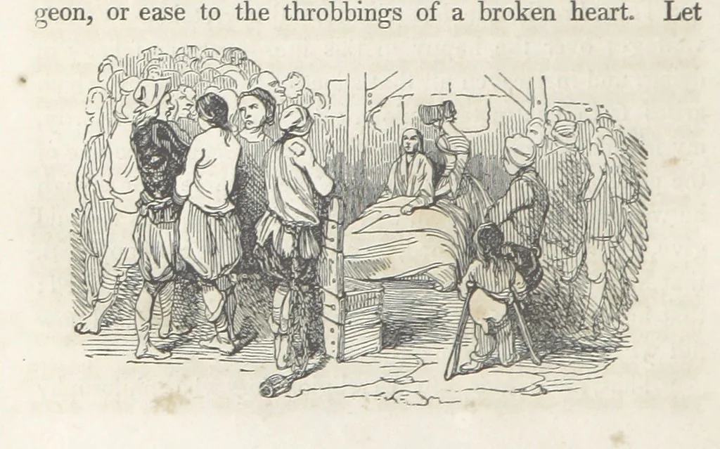 An illustration from The Vicar of Wakefield ... Illustrated with numerous engravings. With an account of the author's life and writings by J. Aikin, 1850, leaf 254