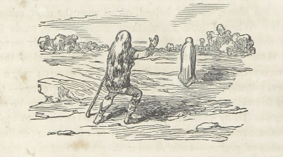 An illustration from The Vicar of Wakefield ... Illustrated with numerous engravings. With an account of the author's life and writings by J. Aikin, 1850, leaf 256