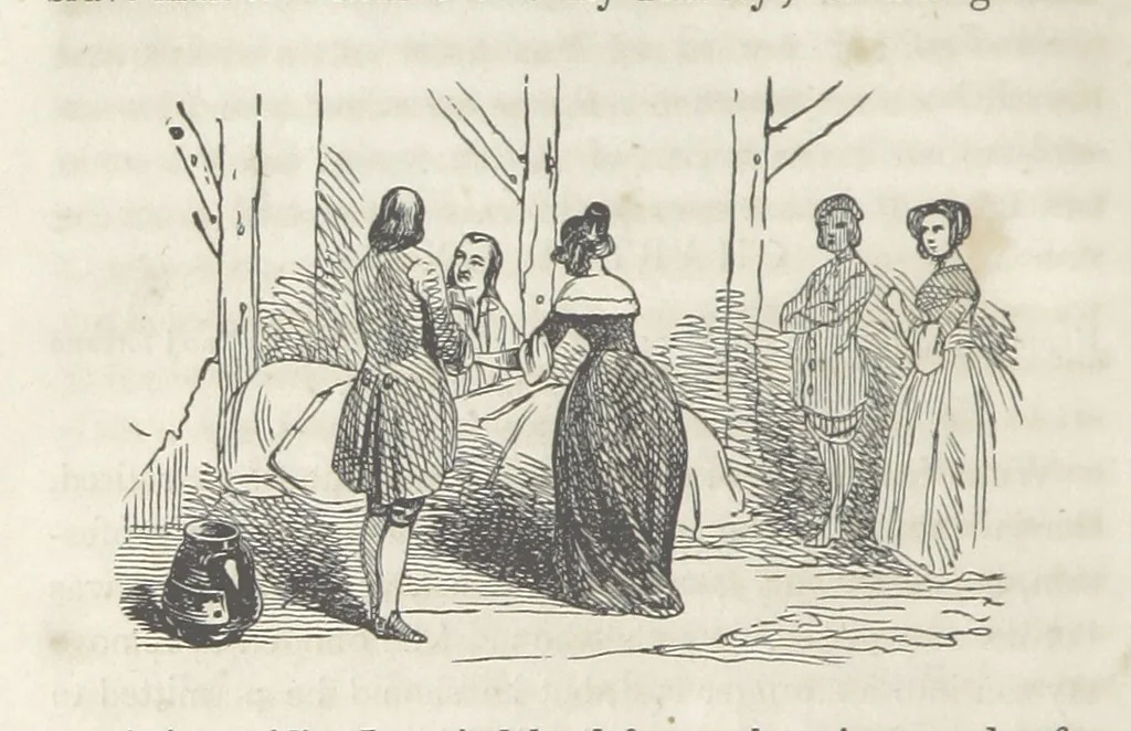 An illustration from The Vicar of Wakefield ... Illustrated with numerous engravings. With an account of the author's life and writings by J. Aikin, 1850, leaf 258