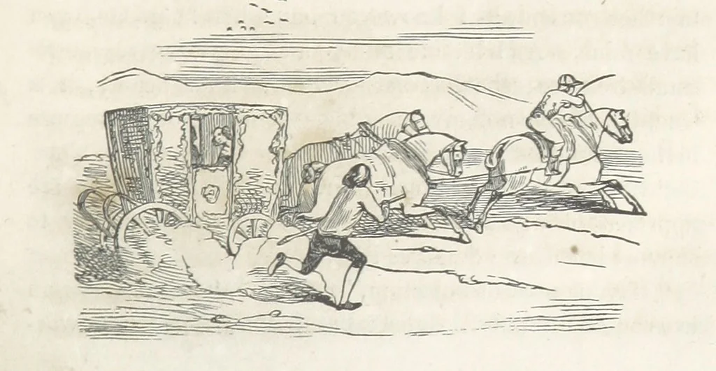 An illustration from The Vicar of Wakefield ... Illustrated with numerous engravings. With an account of the author's life and writings by J. Aikin, 1850, leaf 259
