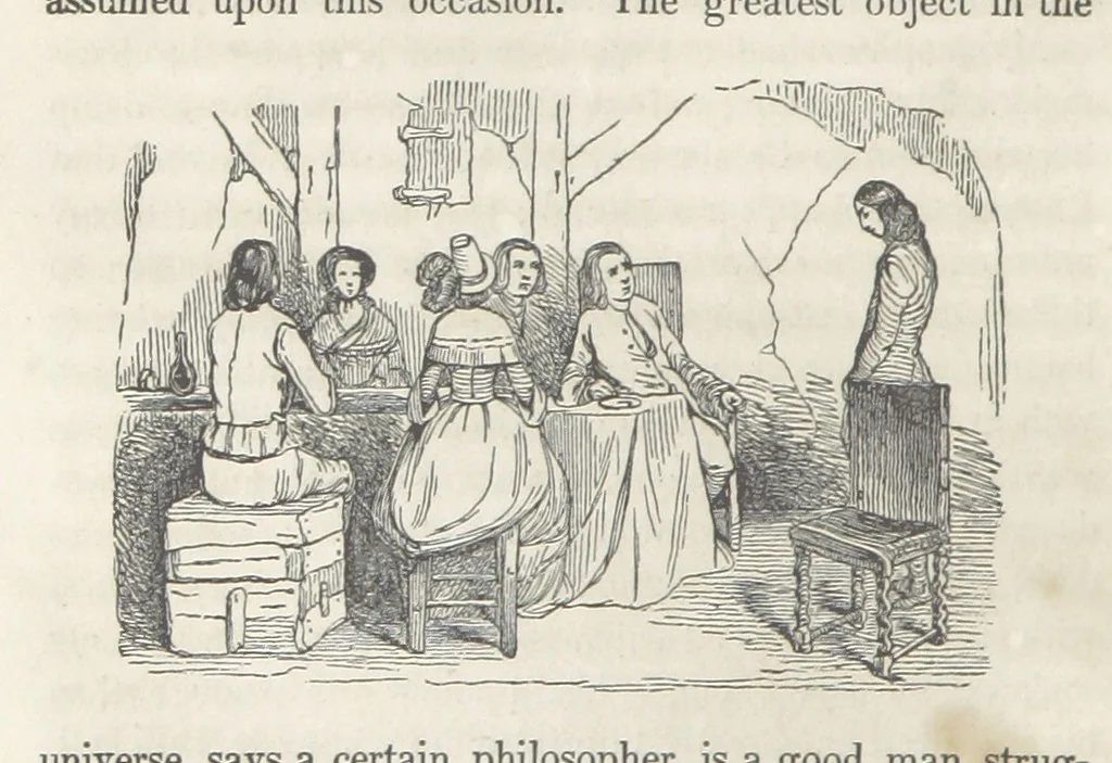 An illustration from The Vicar of Wakefield ... Illustrated with numerous engravings. With an account of the author's life and writings by J. Aikin, 1850, leaf 262
