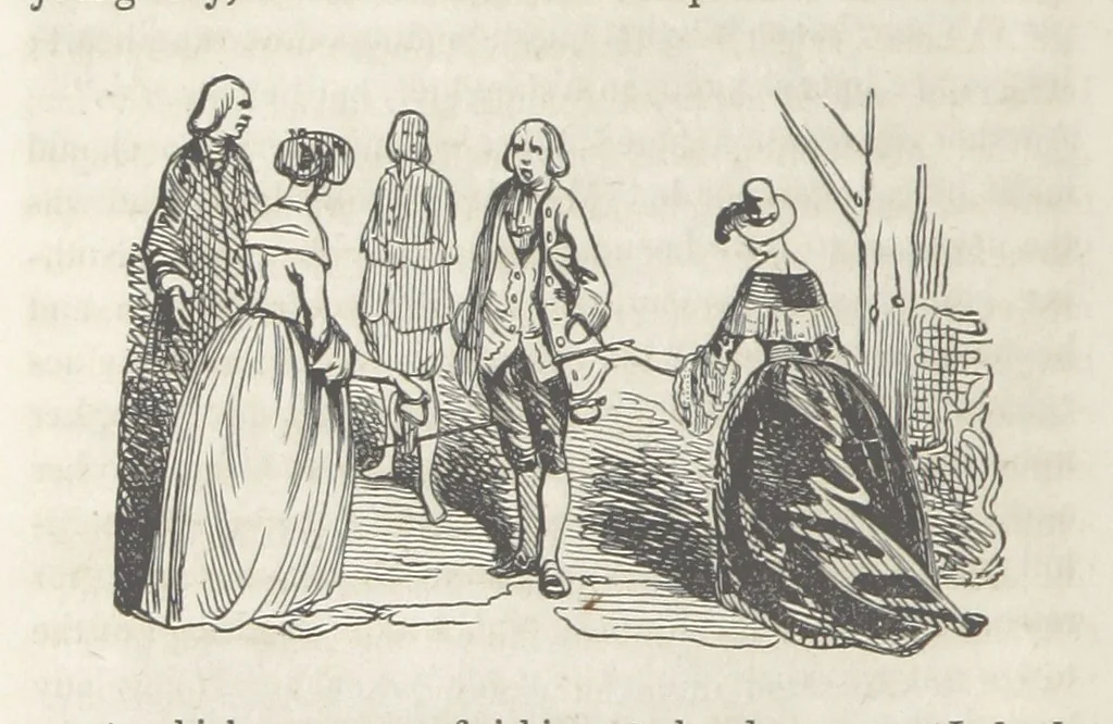 An illustration from The Vicar of Wakefield ... Illustrated with numerous engravings. With an account of the author's life and writings by J. Aikin, 1850, leaf 274