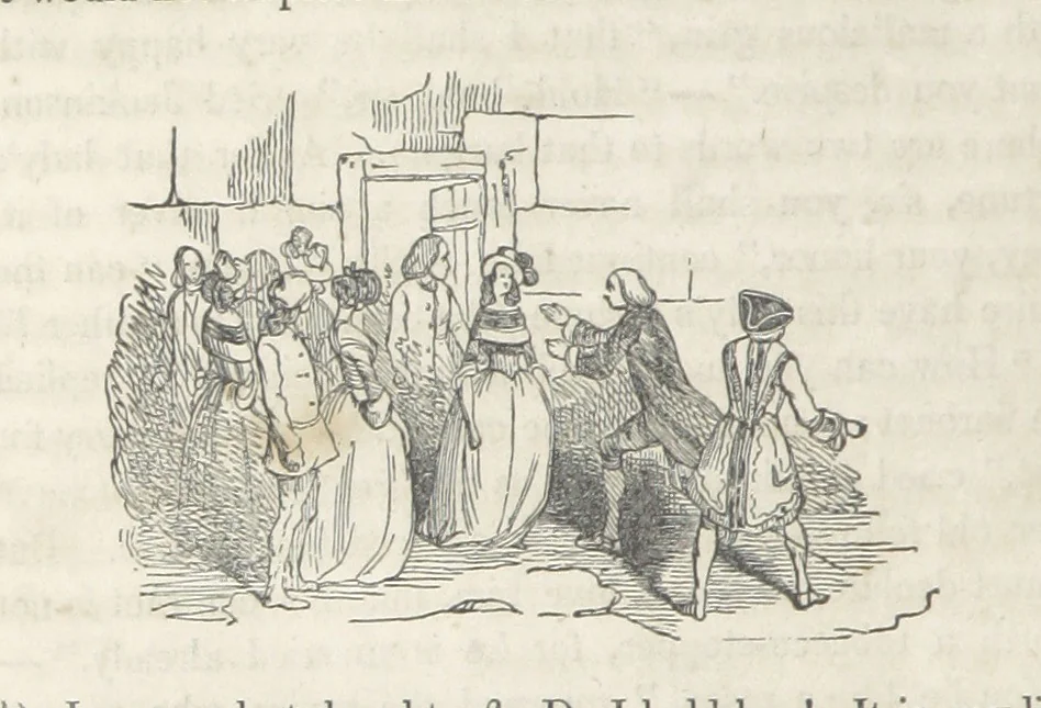 An illustration from The Vicar of Wakefield ... Illustrated with numerous engravings. With an account of the author's life and writings by J. Aikin, 1850, leaf 280