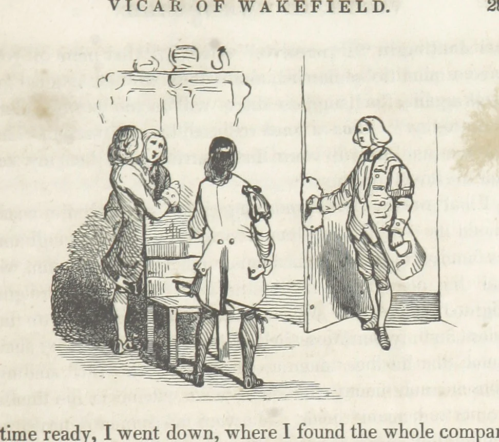 An illustration from The Vicar of Wakefield ... Illustrated with numerous engravings. With an account of the author's life and writings by J. Aikin, 1850, leaf 287