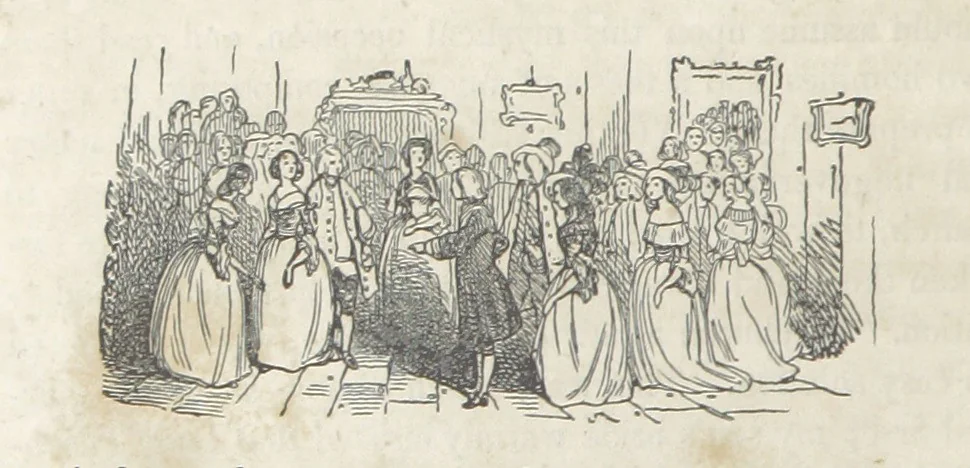 An illustration from The Vicar of Wakefield ... Illustrated with numerous engravings. With an account of the author's life and writings by J. Aikin, 1850, leaf 288