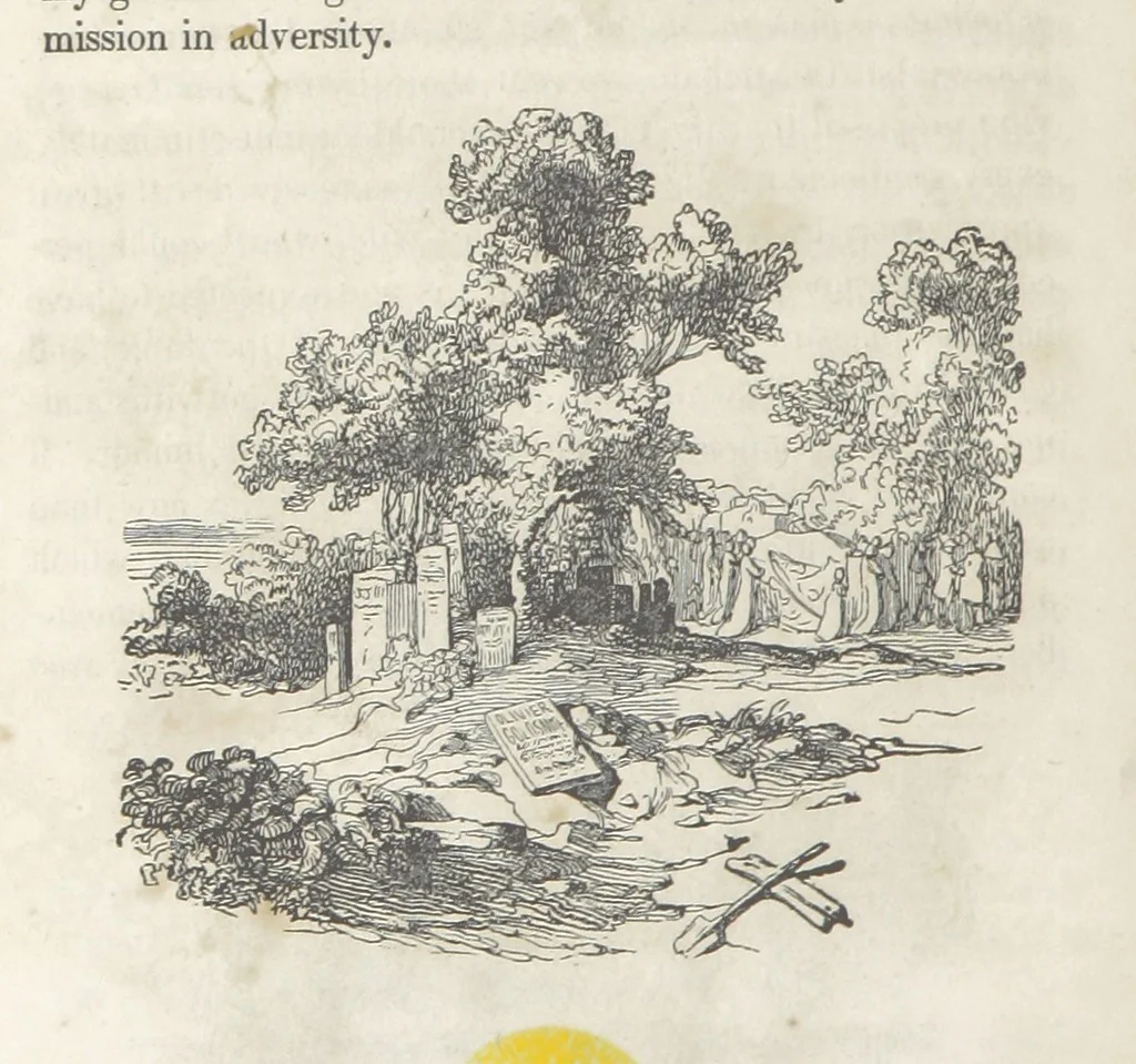 An illustration from The Vicar of Wakefield ... Illustrated with numerous engravings. With an account of the author's life and writings by J. Aikin, 1850, leaf 290