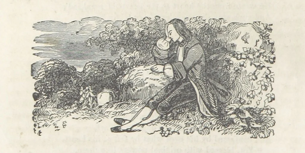 An illustration from The Vicar of Wakefield ... Illustrated with numerous engravings. With an account of the author's life and writings by J. Aikin, 1850, leaf 36
