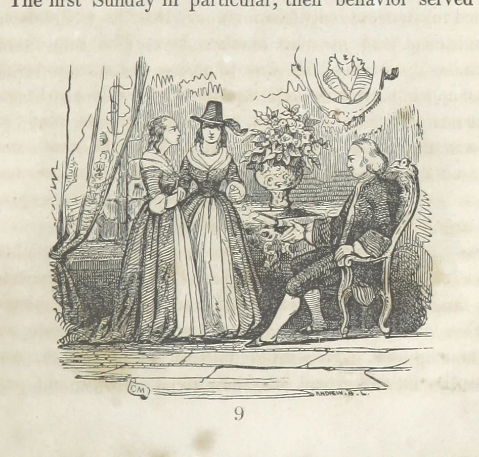 An illustration from The Vicar of Wakefield ... Illustrated with numerous engravings. With an account of the author's life and writings by J. Aikin, 1850, leaf 71