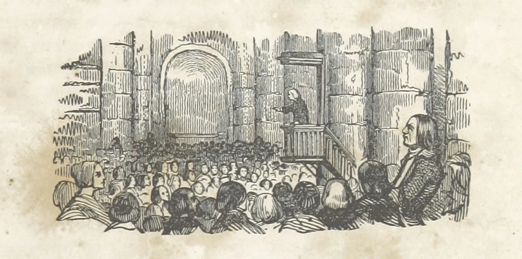 An illustration from The Vicar of Wakefield ... Illustrated with numerous engravings. With an account of the author's life and writings by J. Aikin, 1850, leaf 9