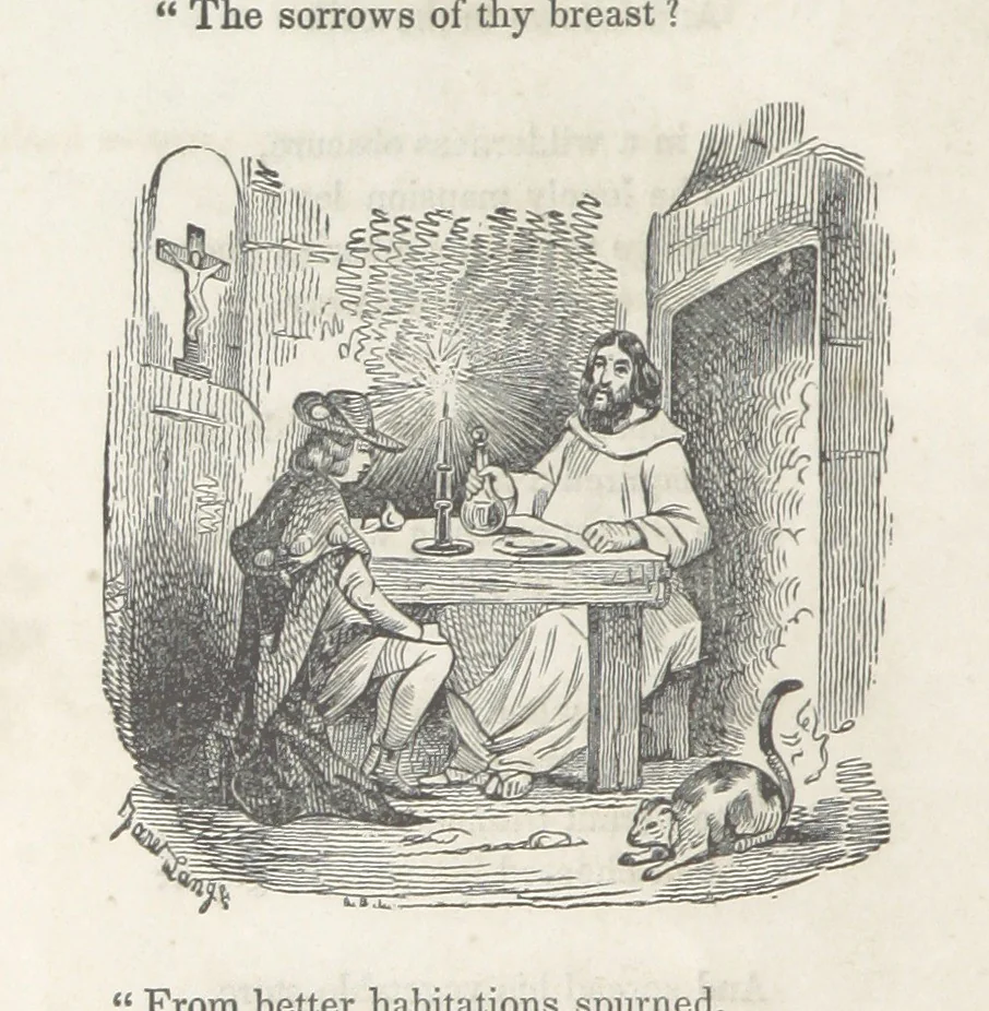 An illustration from The Vicar of Wakefield ... Illustrated with numerous engravings. With an account of the author's life and writings by J. Aikin, 1850, leaf 92