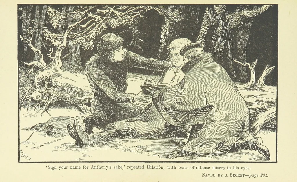 An illustration from Saved by a Secret. A story of Siberian exile and adventure, 1892, leaf 249