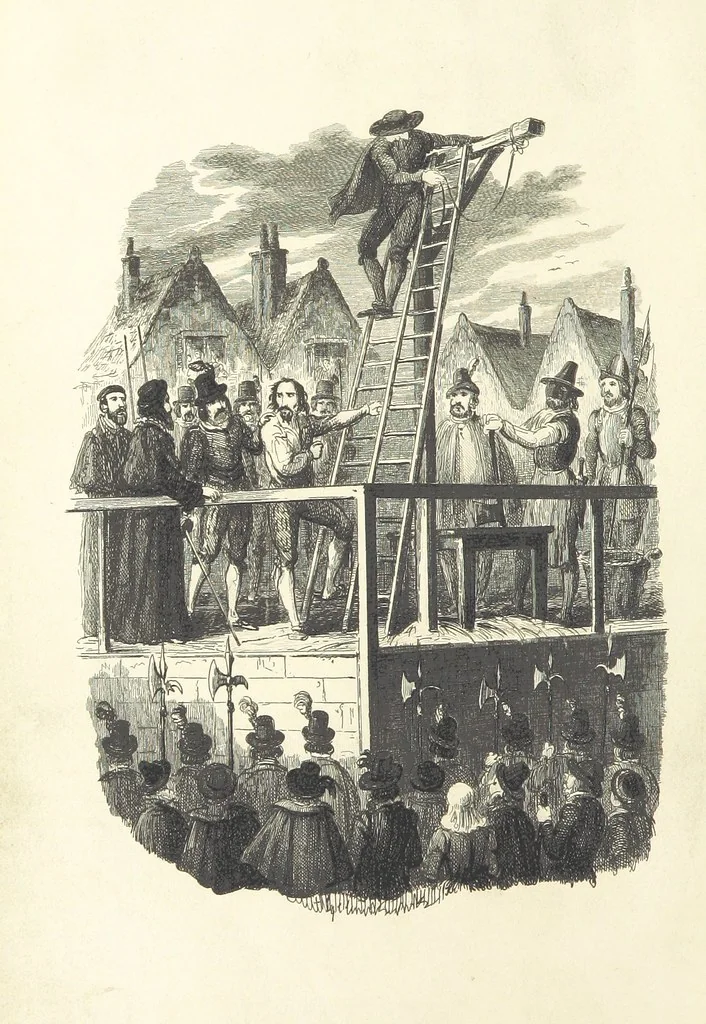 An illustration from Guy Fawkes; or the Gunpowder treason, etc, 1857, leaf 10