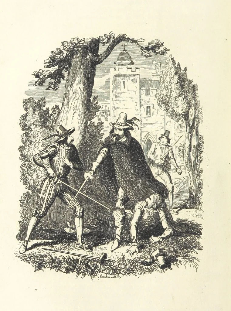 An illustration from Guy Fawkes; or the Gunpowder treason, etc, 1857, leaf 166