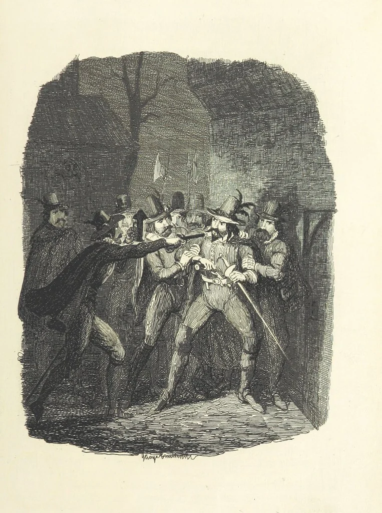 An illustration from Guy Fawkes; or the Gunpowder treason, etc, 1857, leaf 291
