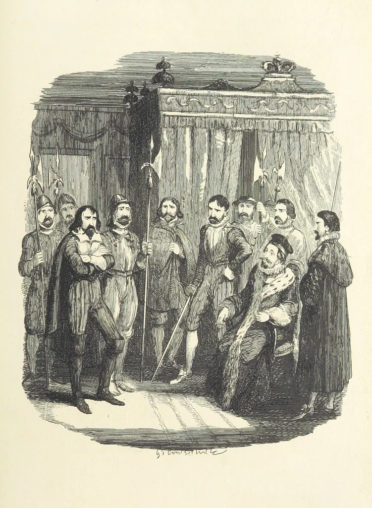 An illustration from Guy Fawkes; or the Gunpowder treason, etc, 1857, leaf 309