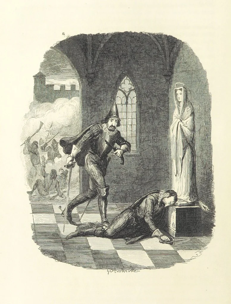 An illustration from Guy Fawkes; or the Gunpowder treason, etc, 1857, leaf 358