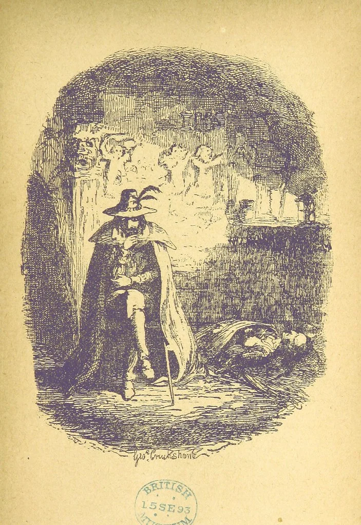 An illustration from Guy Fawkes; or the Gunpowder treason, etc, 1893, leaf 21
