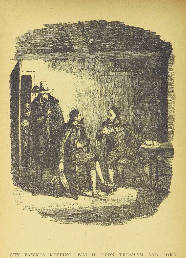 An illustration from Guy Fawkes; or the Gunpowder treason, etc, 1893, leaf 226