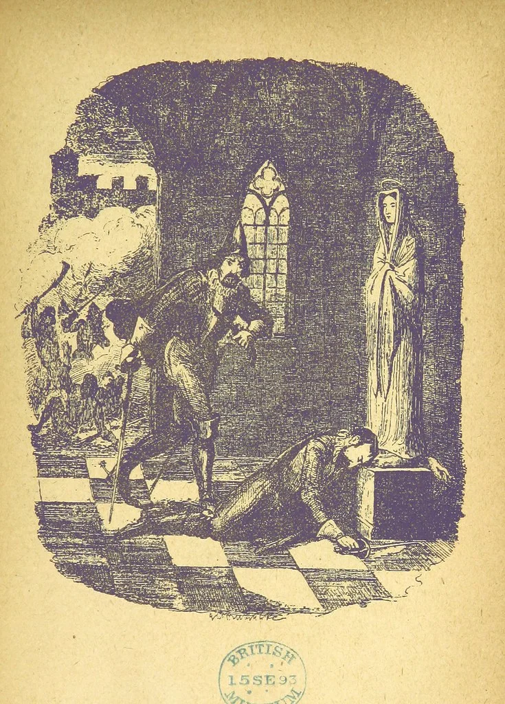 An illustration from Guy Fawkes; or the Gunpowder treason, etc, 1893, leaf 343