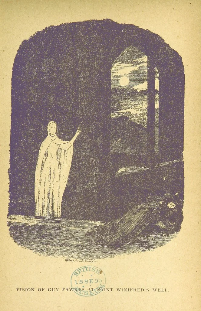 An illustration from Guy Fawkes; or the Gunpowder treason, etc, 1893, leaf 91
