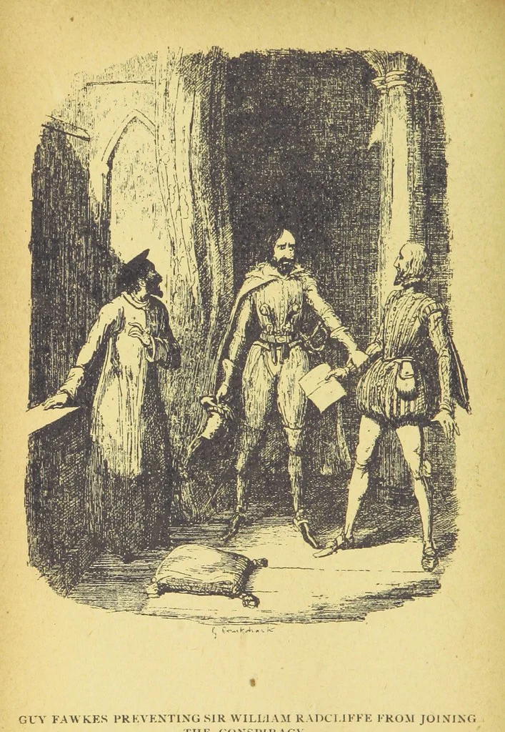 An illustration from Guy Fawkes; or the Gunpowder treason, etc, 1893, leaf 92