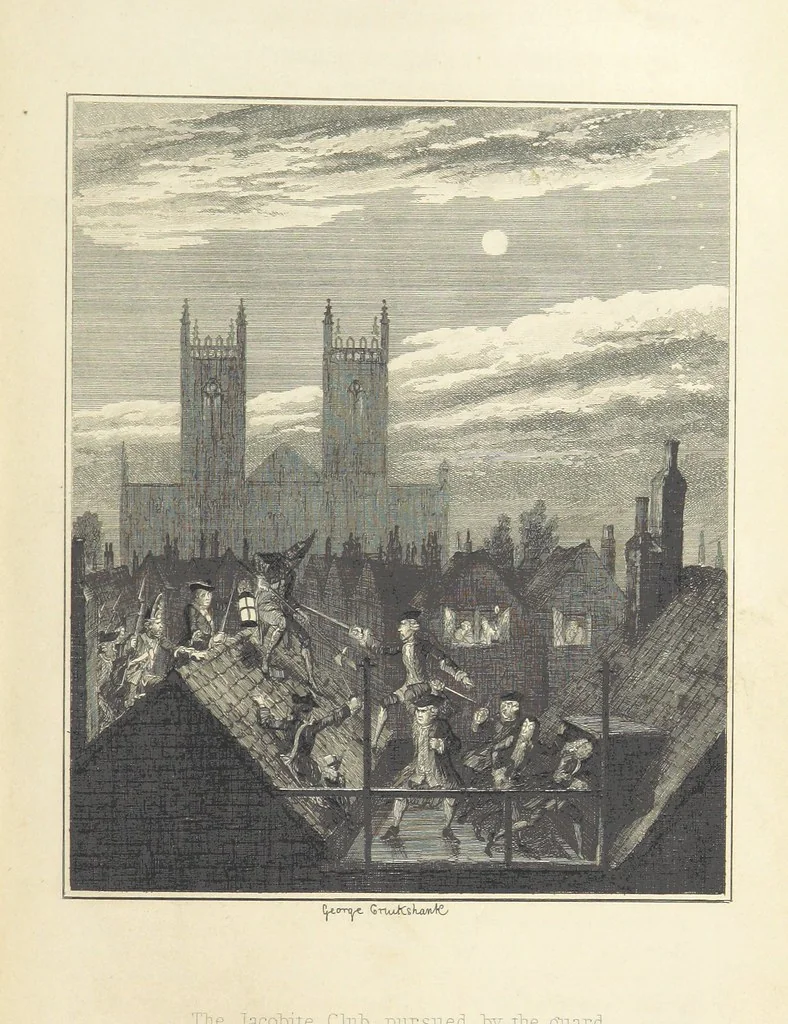 An illustration from The miser's daughter, etc, 1848, leaf 177