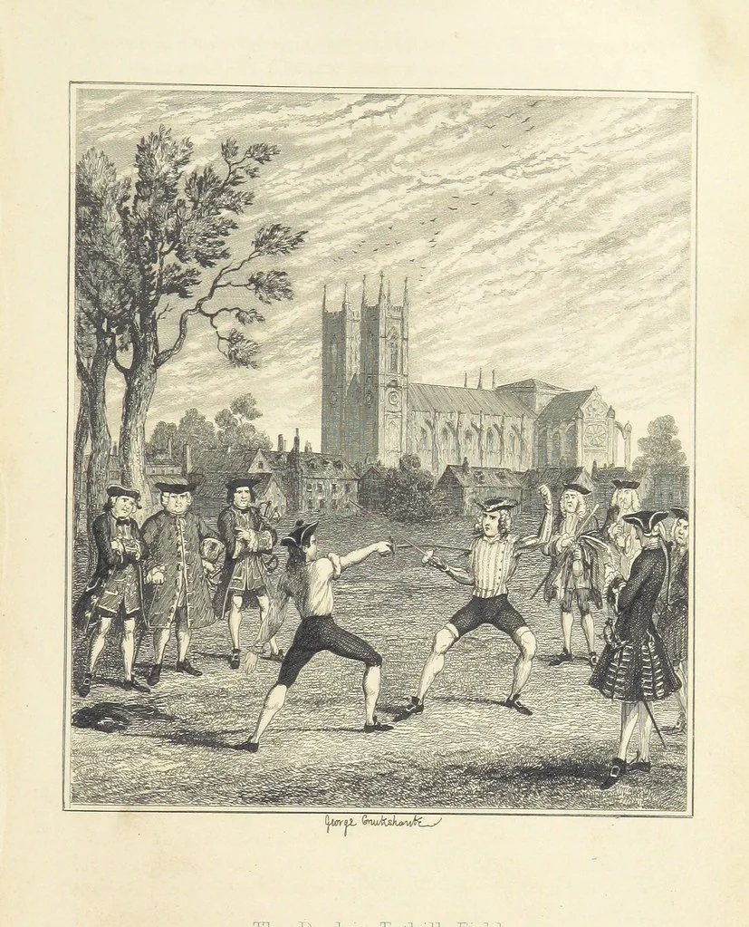 An illustration from The miser's daughter, etc, 1848, leaf 299