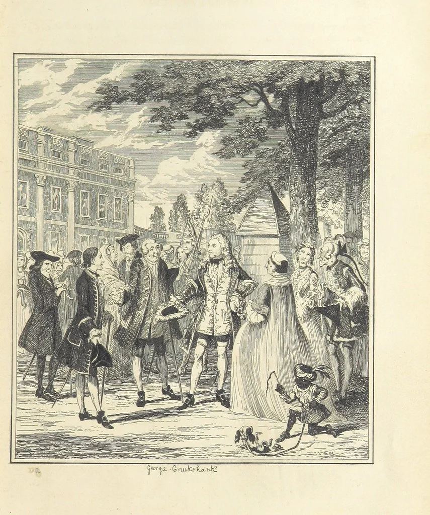 An illustration from The miser's daughter, etc, 1848, leaf 51