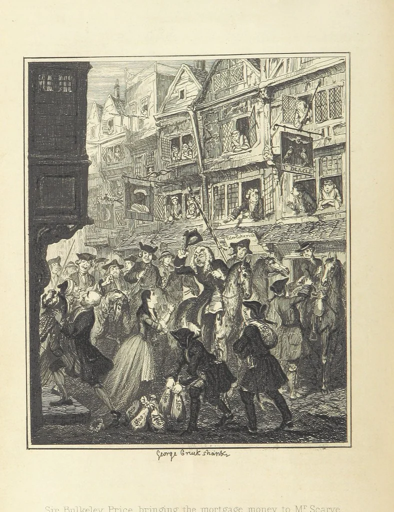 An illustration from The miser's daughter, etc, 1848, leaf 80