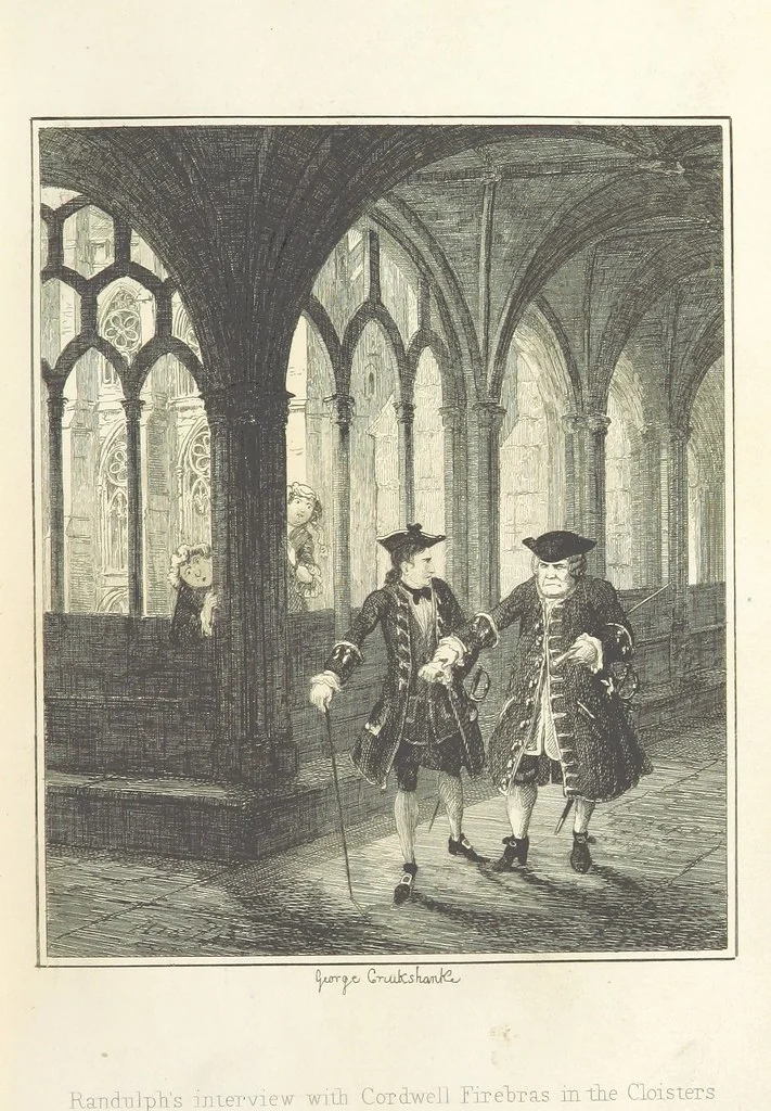 An illustration from The miser's daughter, etc, 1855, leaf 125