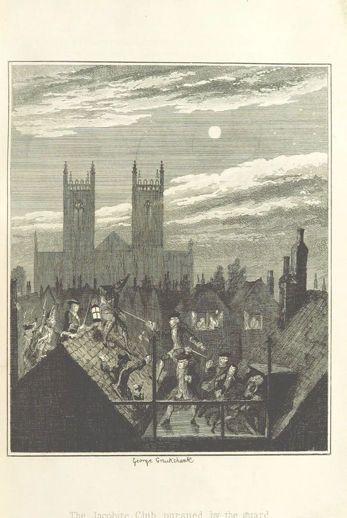 An illustration from The miser's daughter, etc, 1855, leaf 157