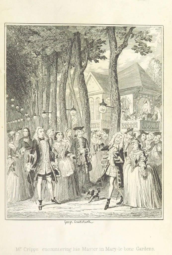 An illustration from The miser's daughter, etc, 1855, leaf 187