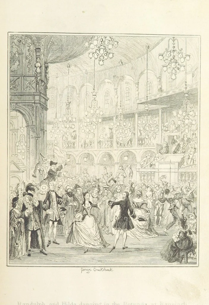 An illustration from The miser's daughter, etc, 1855, leaf 241