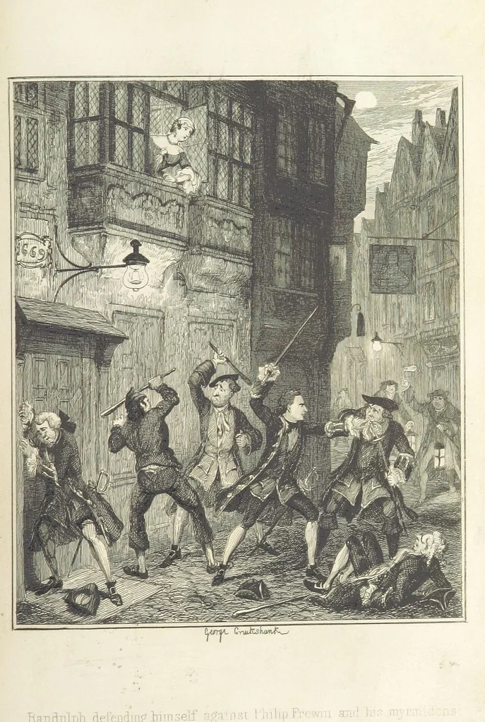 An illustration from The miser's daughter, etc, 1855, leaf 311