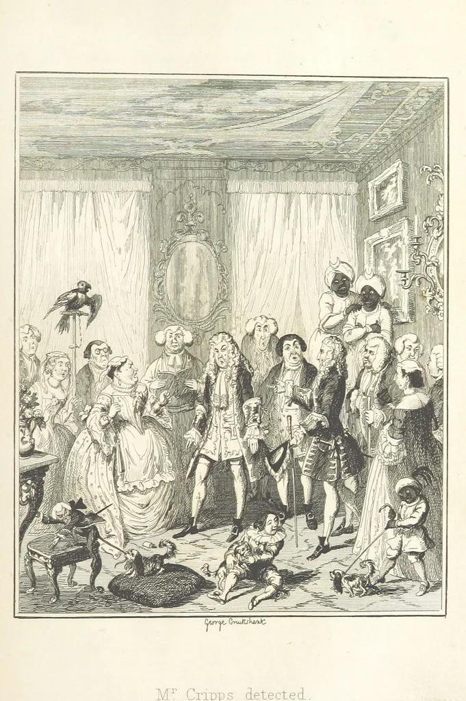 An illustration from The miser's daughter, etc, 1855, leaf 343