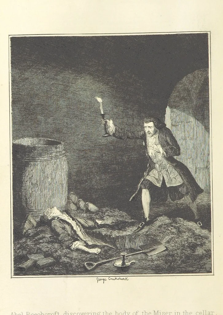 An illustration from The miser's daughter, etc, 1855, leaf 352