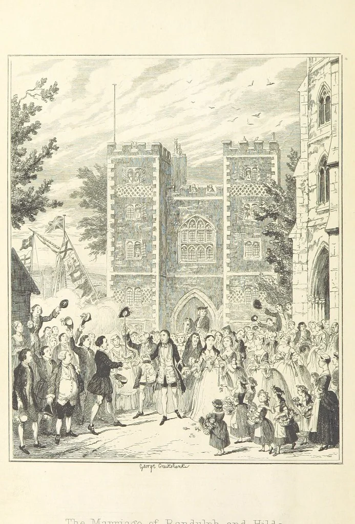 An illustration from The miser's daughter, etc, 1855, leaf 392