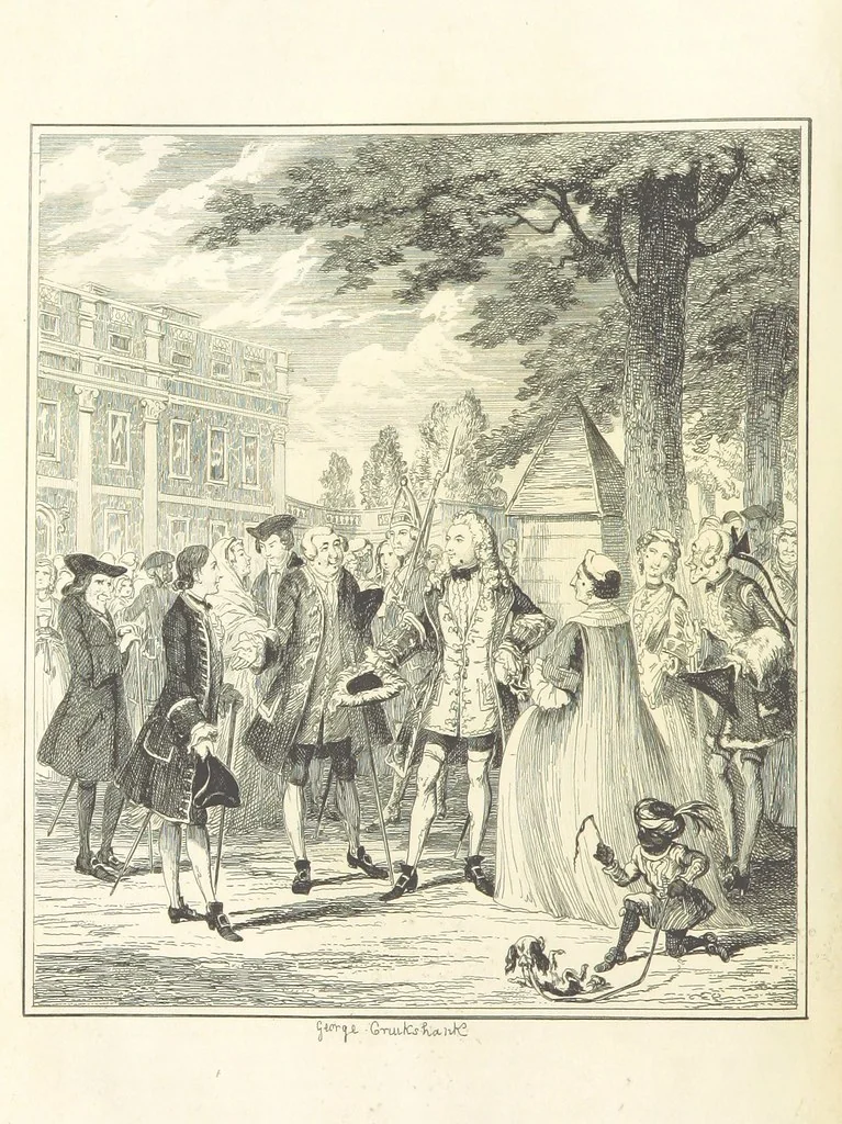 An illustration from The miser's daughter, etc, 1855, leaf 48