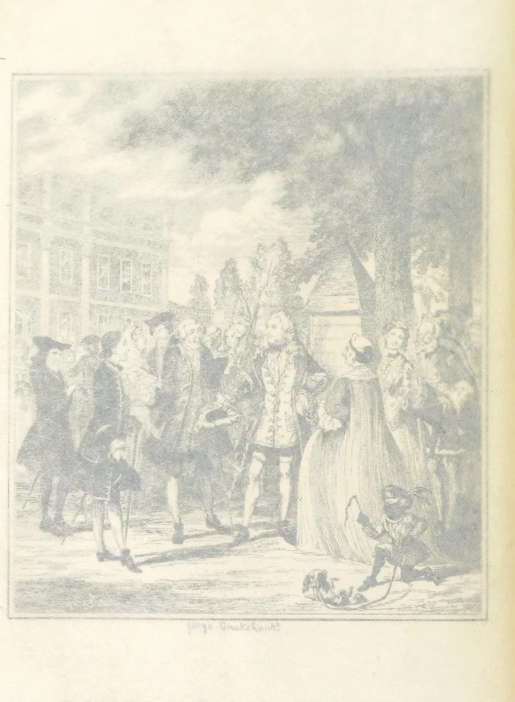 An illustration from The miser's daughter, etc, 1855, leaf 50