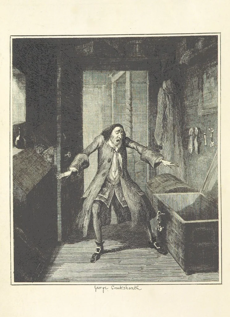 An illustration from The miser's daughter, etc, 1855, leaf 6