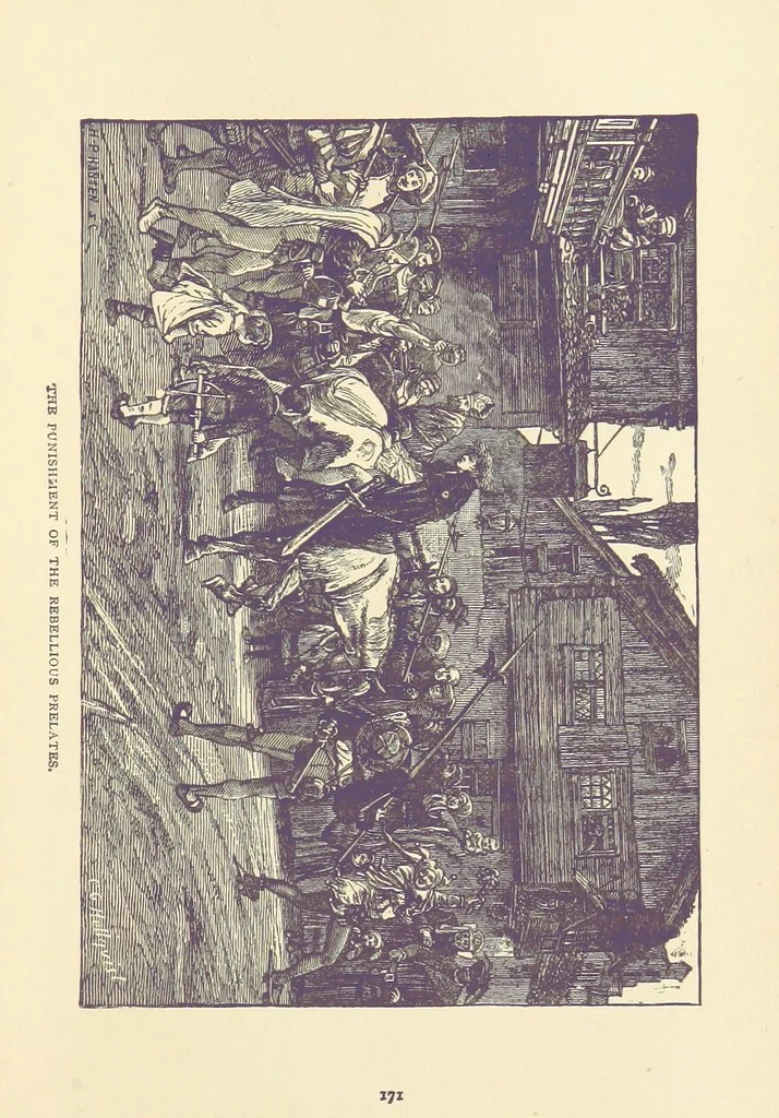 An illustration from Gustavus Vasa and his stirring times. Scenes from history told for youthful readers, 1882, leaf 183