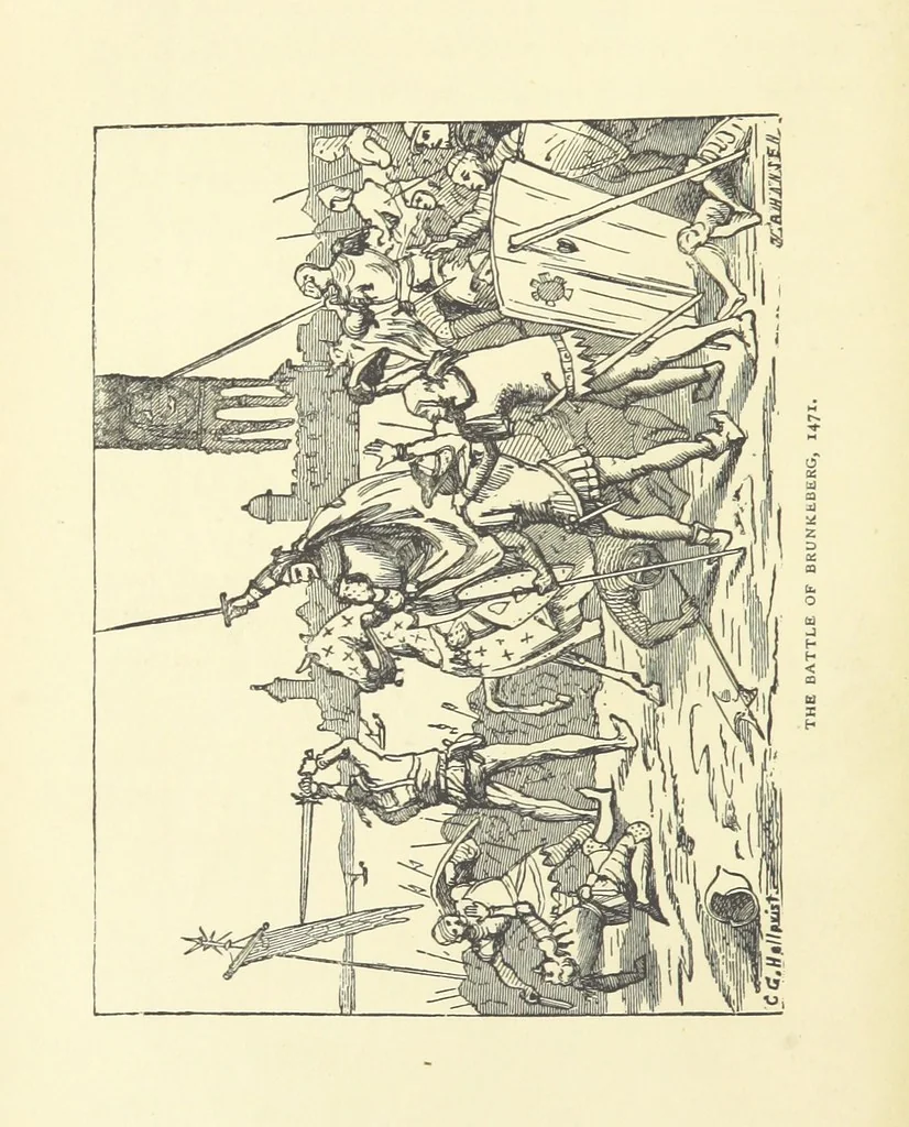 An illustration from Gustavus Vasa and his stirring times. Scenes from history told for youthful readers, 1882, leaf 42