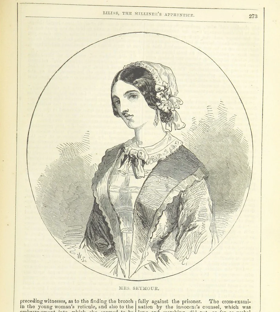 An illustration from Lilias, the Milliner's Apprentice ... With ... wood-engravings drawn by W. H. Thwaits, 1854, leaf 285