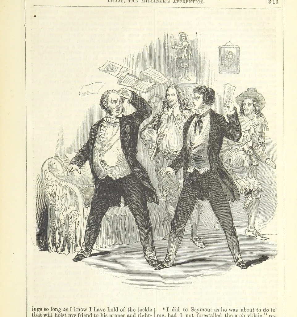 An illustration from Lilias, the Milliner's Apprentice ... With ... wood-engravings drawn by W. H. Thwaits, 1854, leaf 325