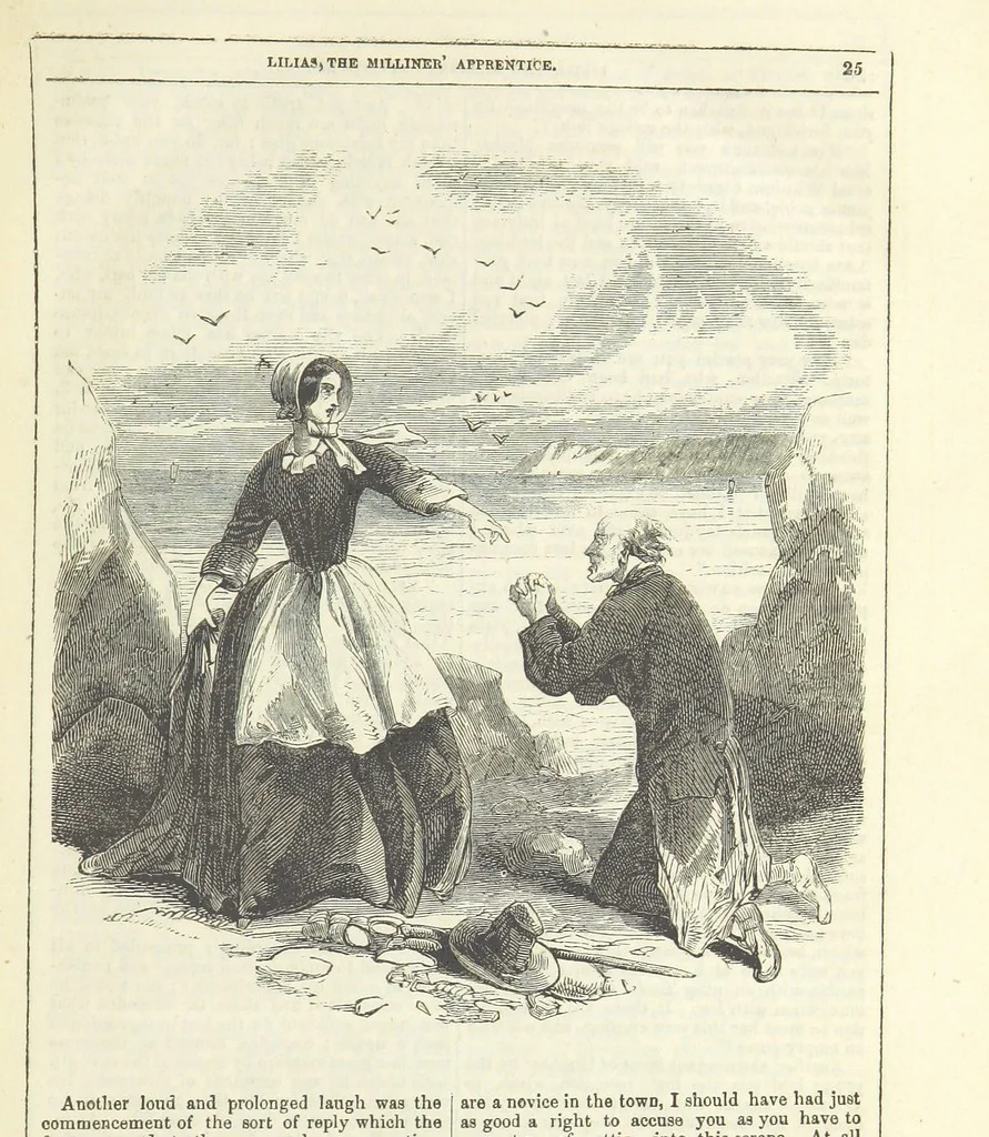 An illustration from Lilias, the Milliner's Apprentice ... With ... wood-engravings drawn by W. H. Thwaits, 1854, leaf 37